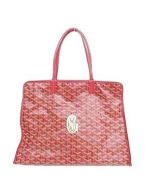 Goyardine Hardy PM Tote Bag Sac Chien Pet Carrier Purse & Pouch Red